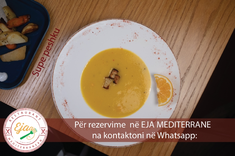 Supe peshku nga Restorant EJA MEDITERRANE, rezervim darke restorant italian afer qendres Tirane, rezervim restorant autentik Tirane qender, restorant italian Tirane rezervim darke, restorant kuzhine italiane Tirane rezervim, kerkoj restorant italian